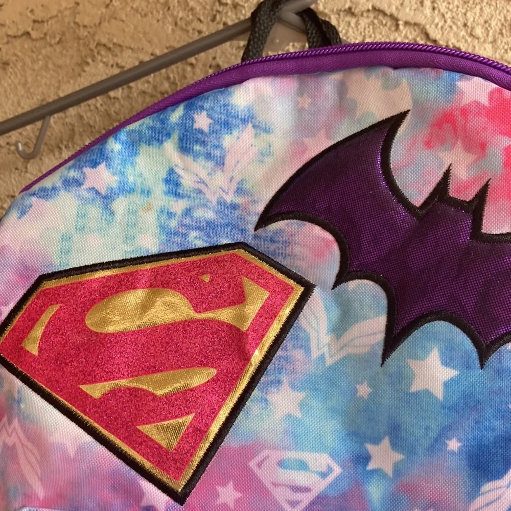 Superhero wonder woman superman Batman backpack NEW!!